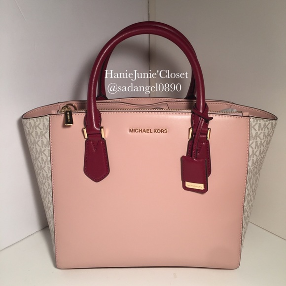Michael Kors Handbags - MICHAEL KORS CAROLYN LARGE LEATHER TOTE